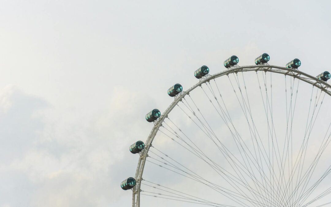 ferris wheel called singapore flyer in singapore