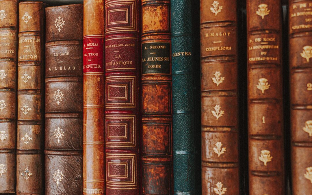 books in close up photography