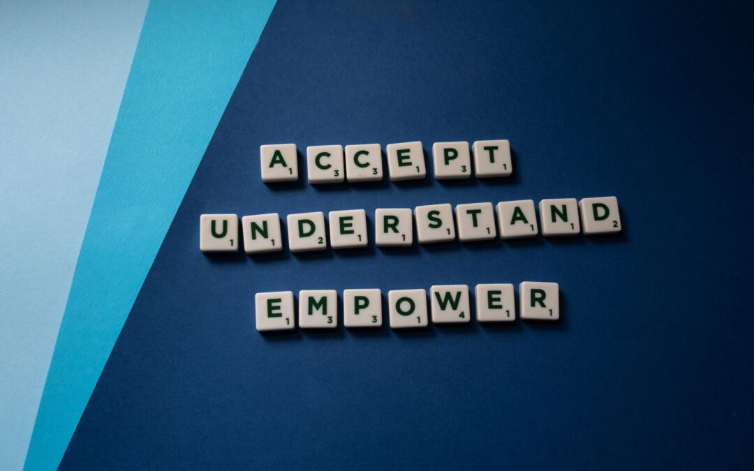 scrabble tiles on blue background